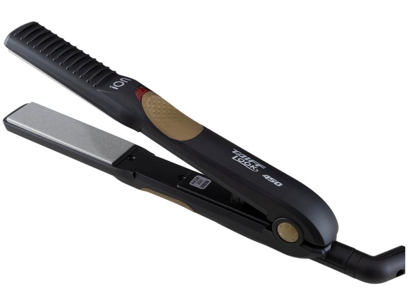 Prancha/ Chapa Taiff Diamante Look 450 Preta 110v/220v - Chapinha
